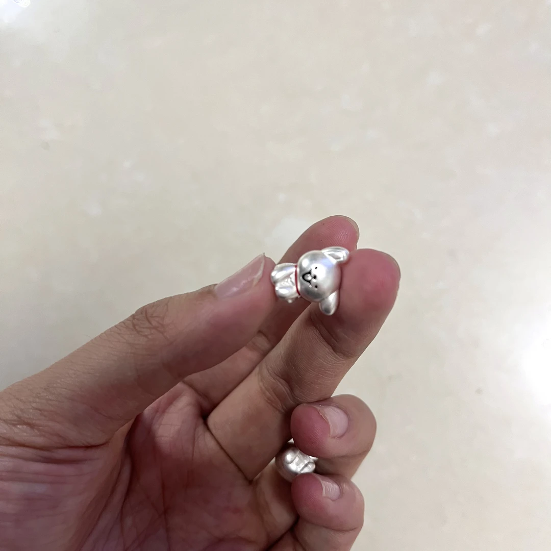 （足银）银饰配件可爱的小狗狗手链搭配