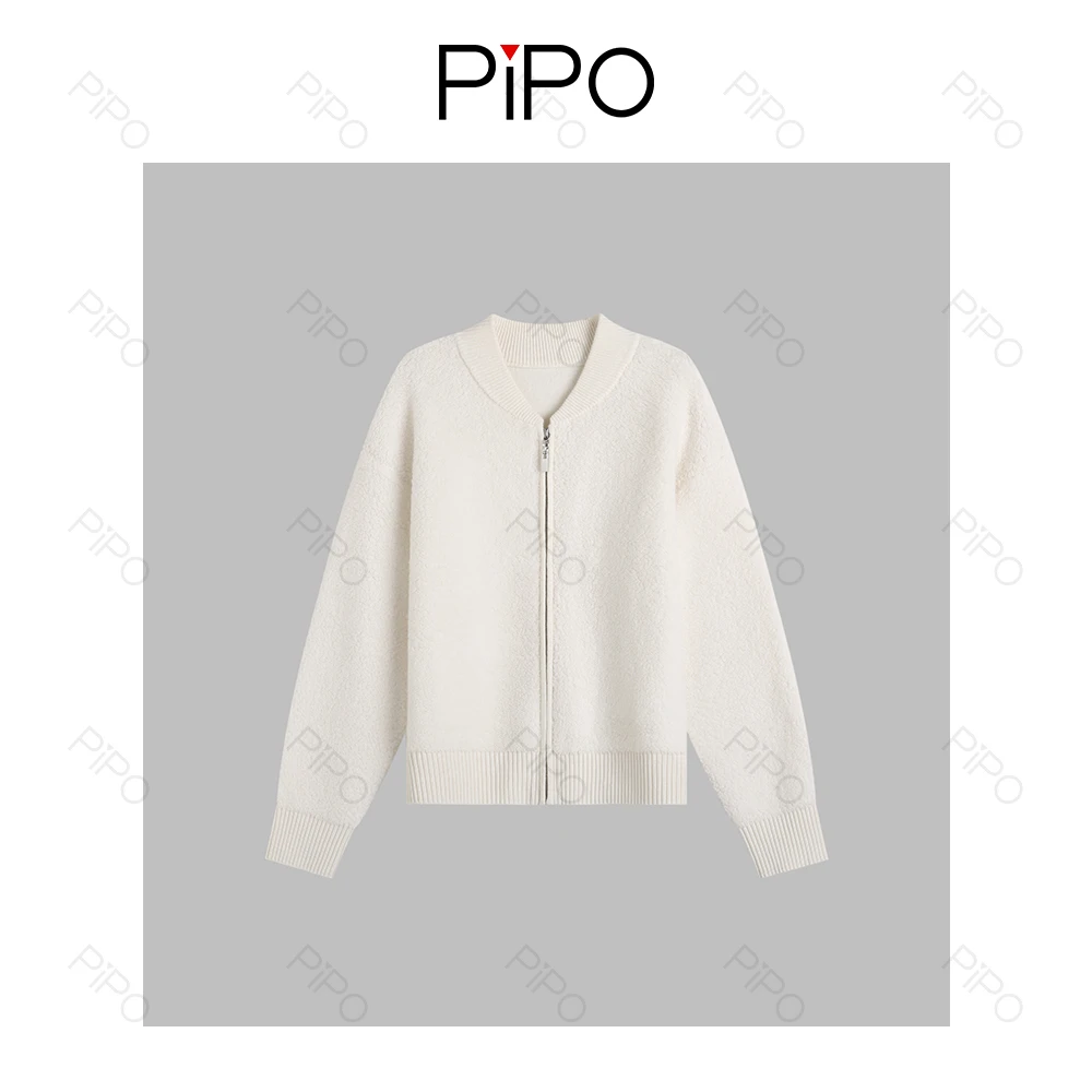 PIPO100羊毛针织衫轻奢常规款女装长袖毛衫上衣DD53AA575