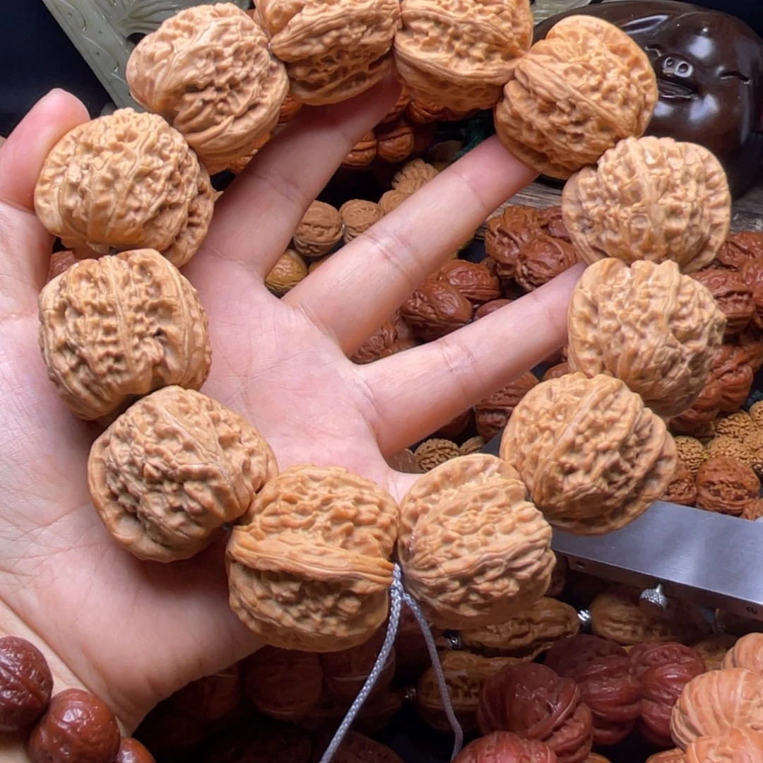 吊坠文玩核桃白狮子