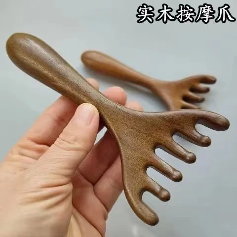 鹿角檀木头部按摩梳 头疗梳经络疏通专用按摩器头皮携带便捷否