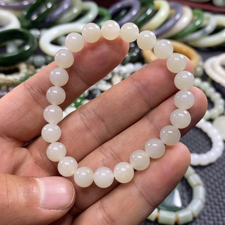 和田玉未镶嵌手链