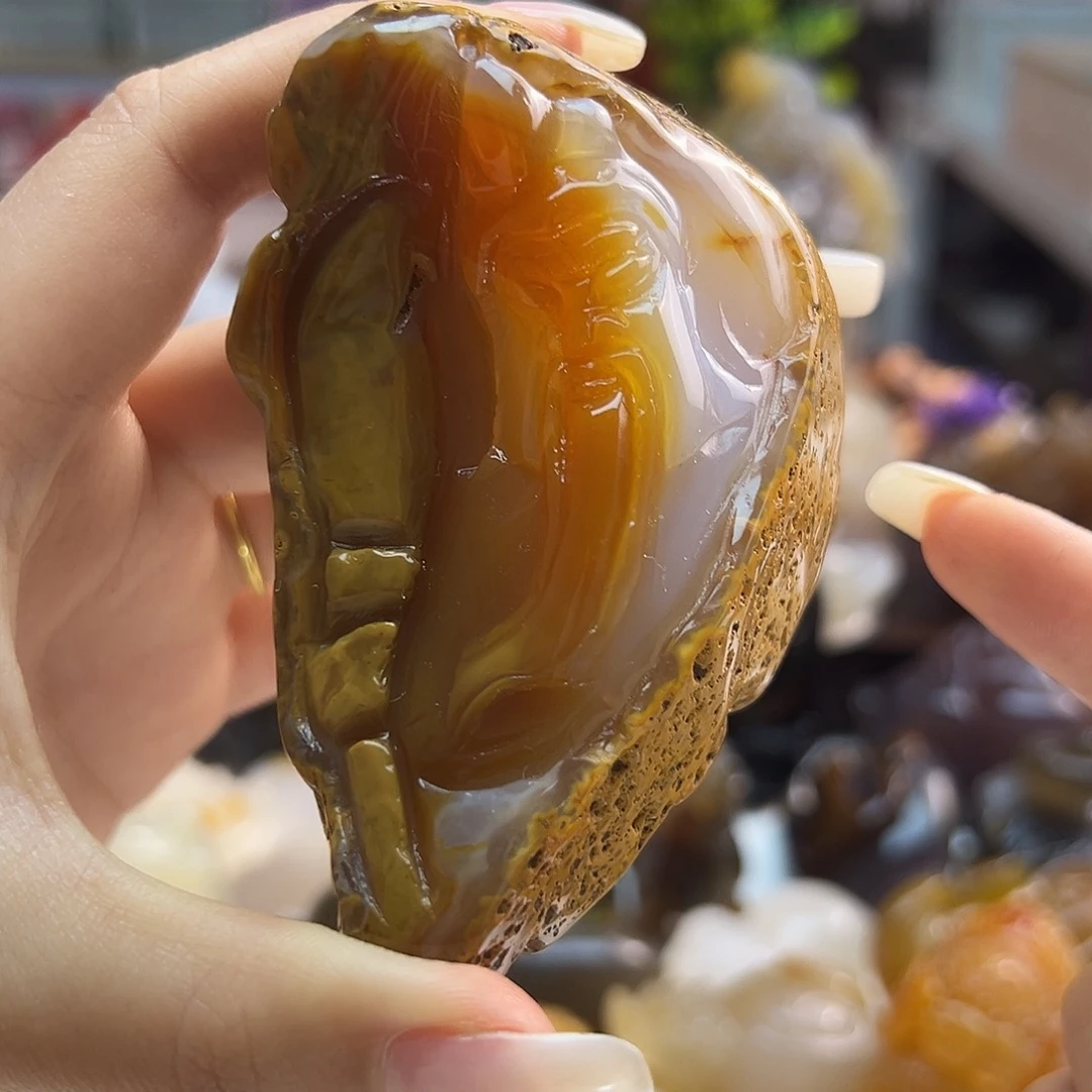 玛瑙/玉髓未镶嵌吊坠(不含链)