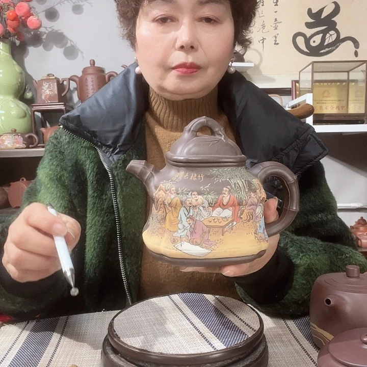紫泥茶壶可*原矿紫砂壶