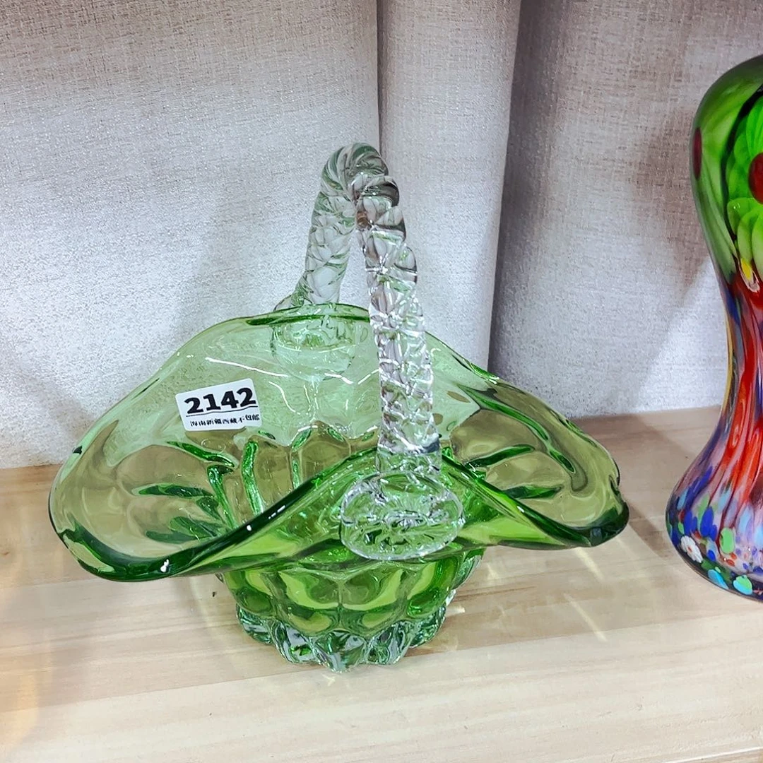 2142花篮 家悦琉璃工艺品