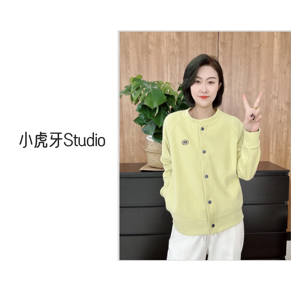 『小虎牙Studio』2025春季新款休闲时尚百搭不挑人棒球服外套-1714