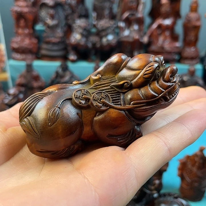 轮***回木木质雕刻手把件123456