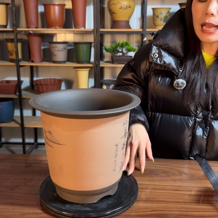 紫砂紫砂花盆精品花盆