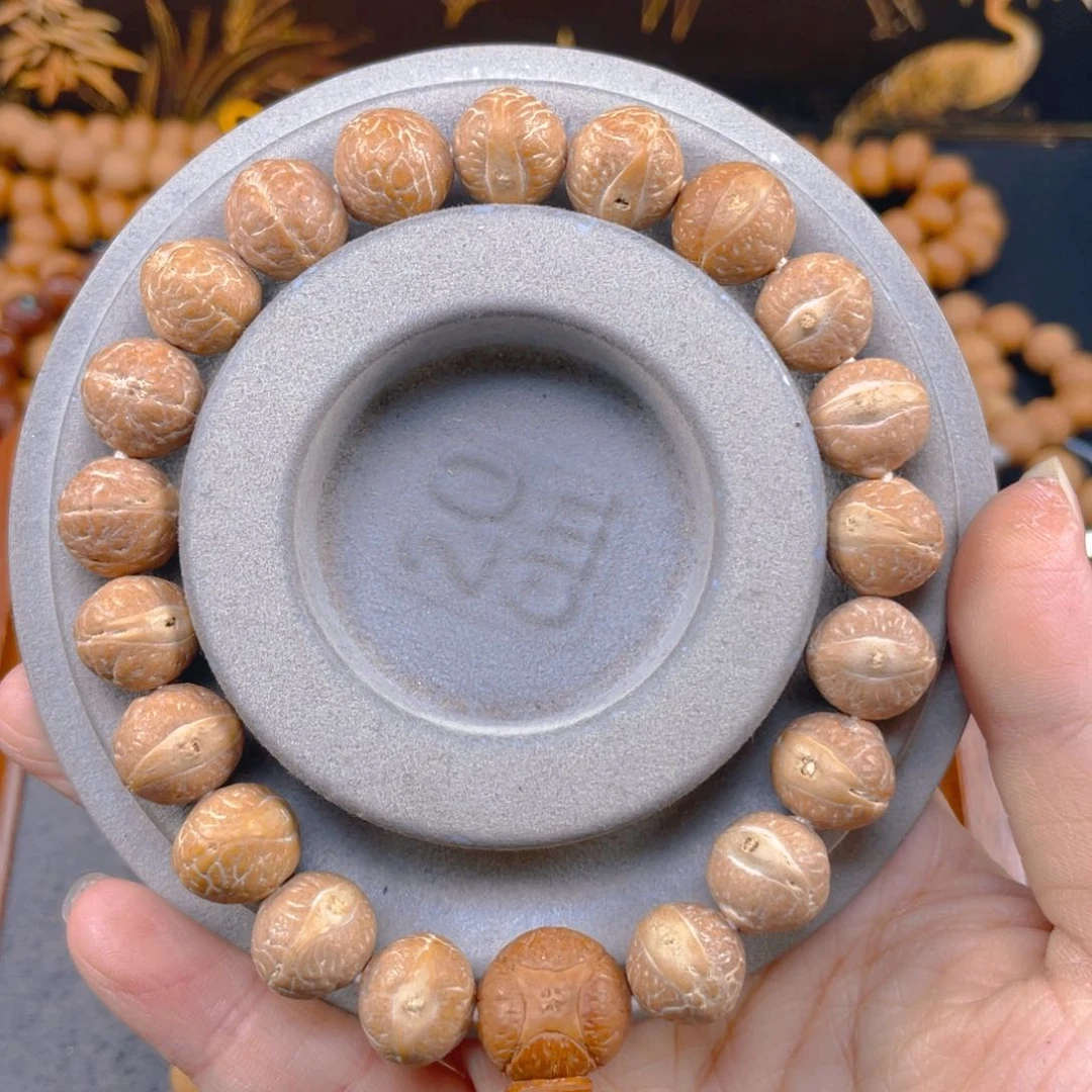 凤眼菩提手串@*吴L546-K50凤眼菩提小13+铁籽