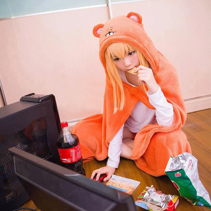 干物妹cos服小埋披风仓鼠斗篷土间埋二次动漫懒人空调披肩毯子