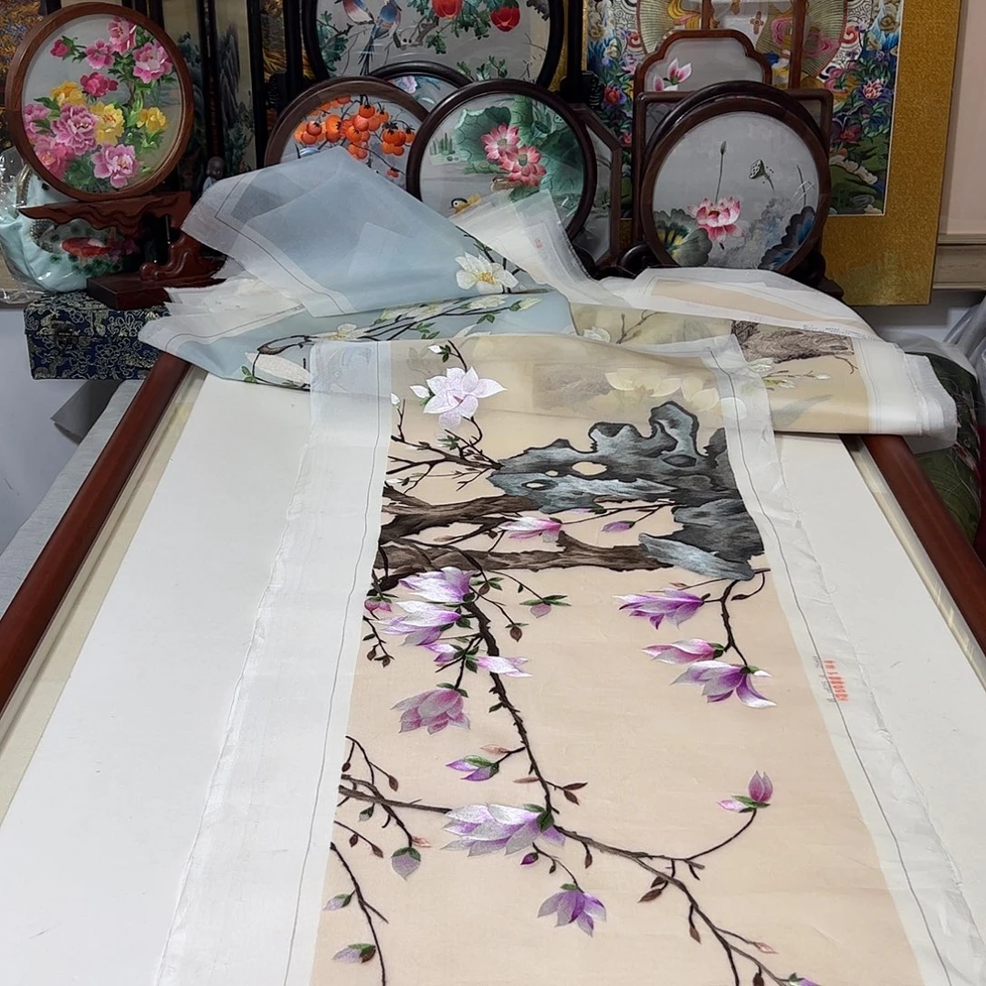 刺绣纯手工刺绣画