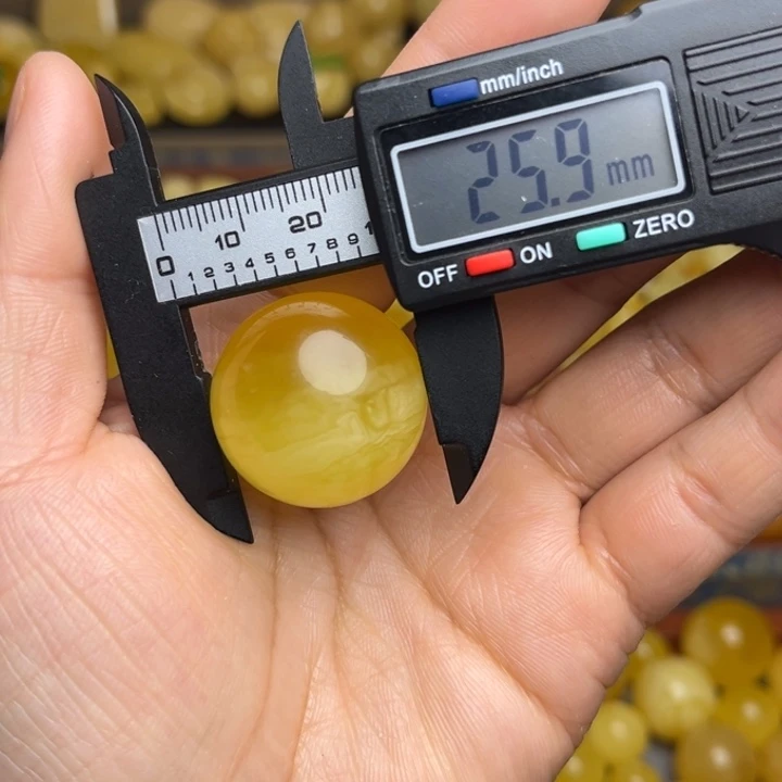 蜜蜡未镶嵌珠宝奇石天然蜜蜡散珠微瑕一粒197