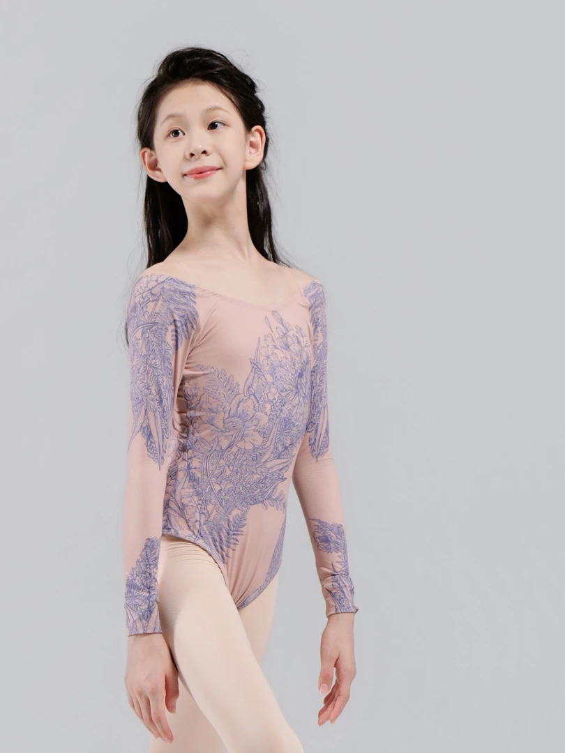 【绽放】进口面料 高弹抑菌 芭蕾舞长袖体服 瑜伽服 训练服