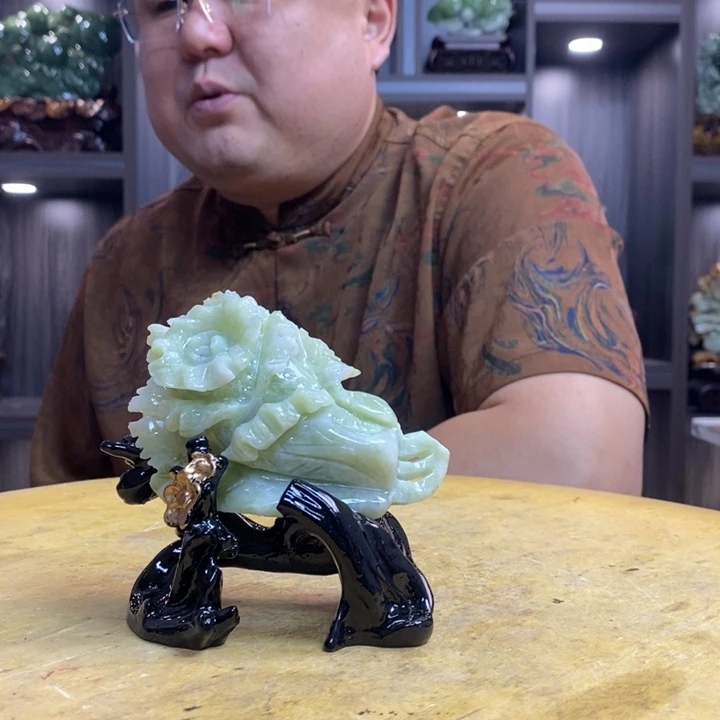 岫玉珠宝奇石未镶嵌北**豆