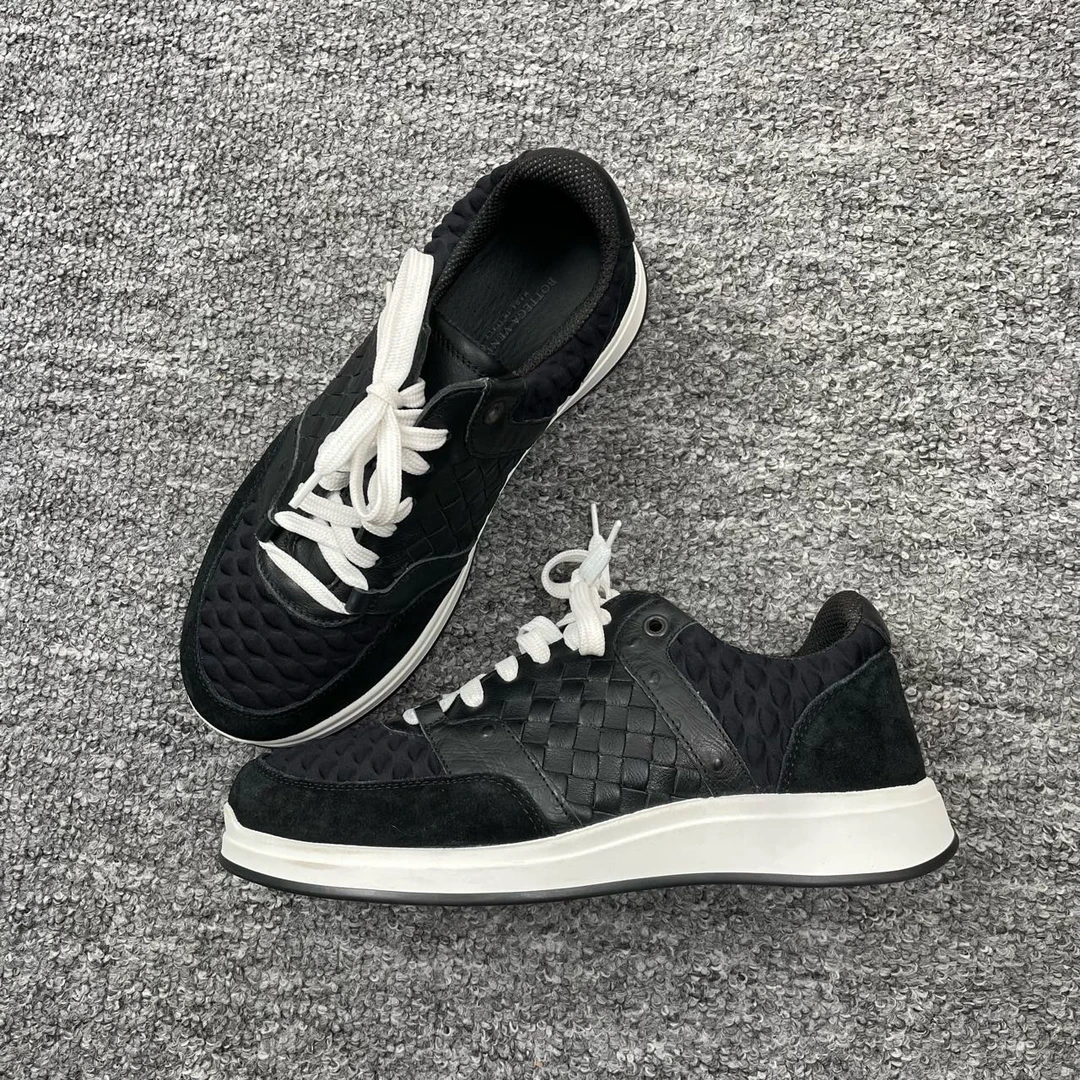 99新 BOTTEGA VENETA/葆蝶家 36码/皮革编织运动鞋/闲置痕迹/6237
