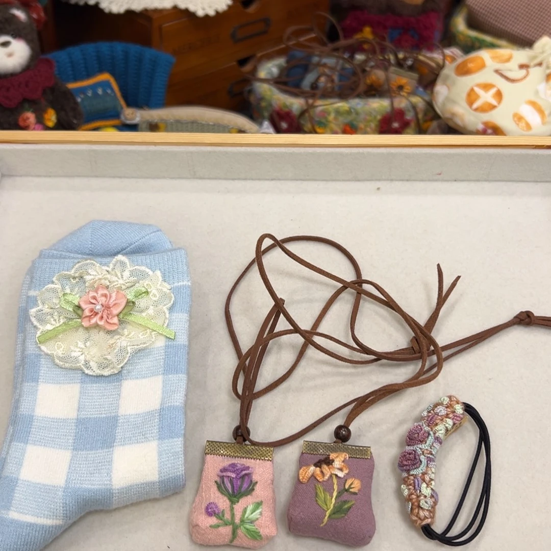 毛绒钩织刺绣手工包包玩偶居家用品
