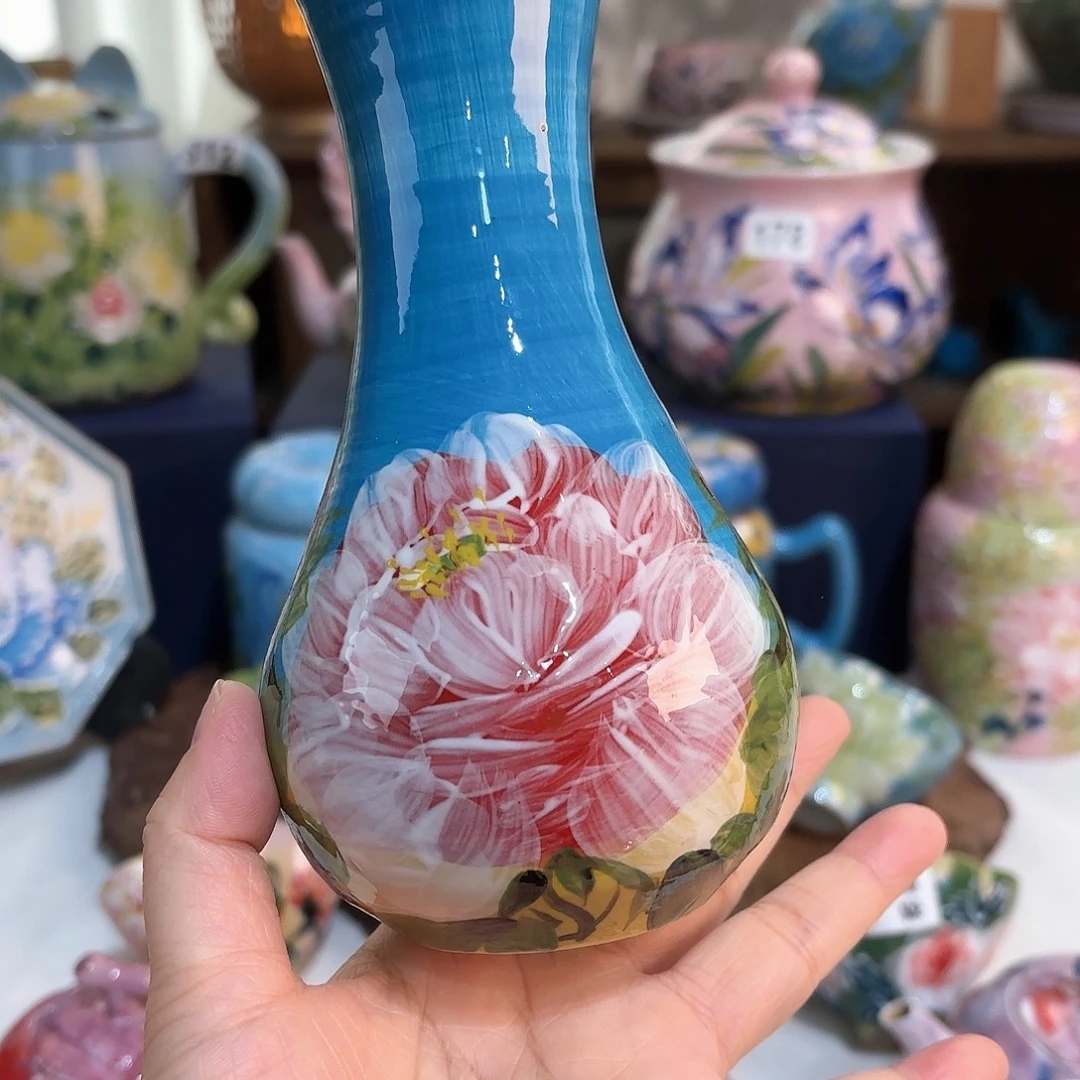 景德镇手绘高温釉下彩陶瓷茶具