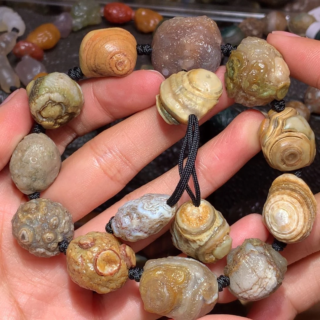 未镶嵌玛瑙/玉髓珠宝半成品