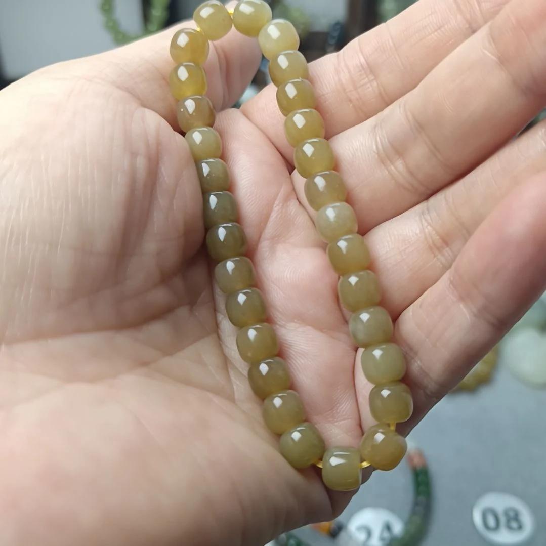 手链未镶嵌和田玉（糖玉）