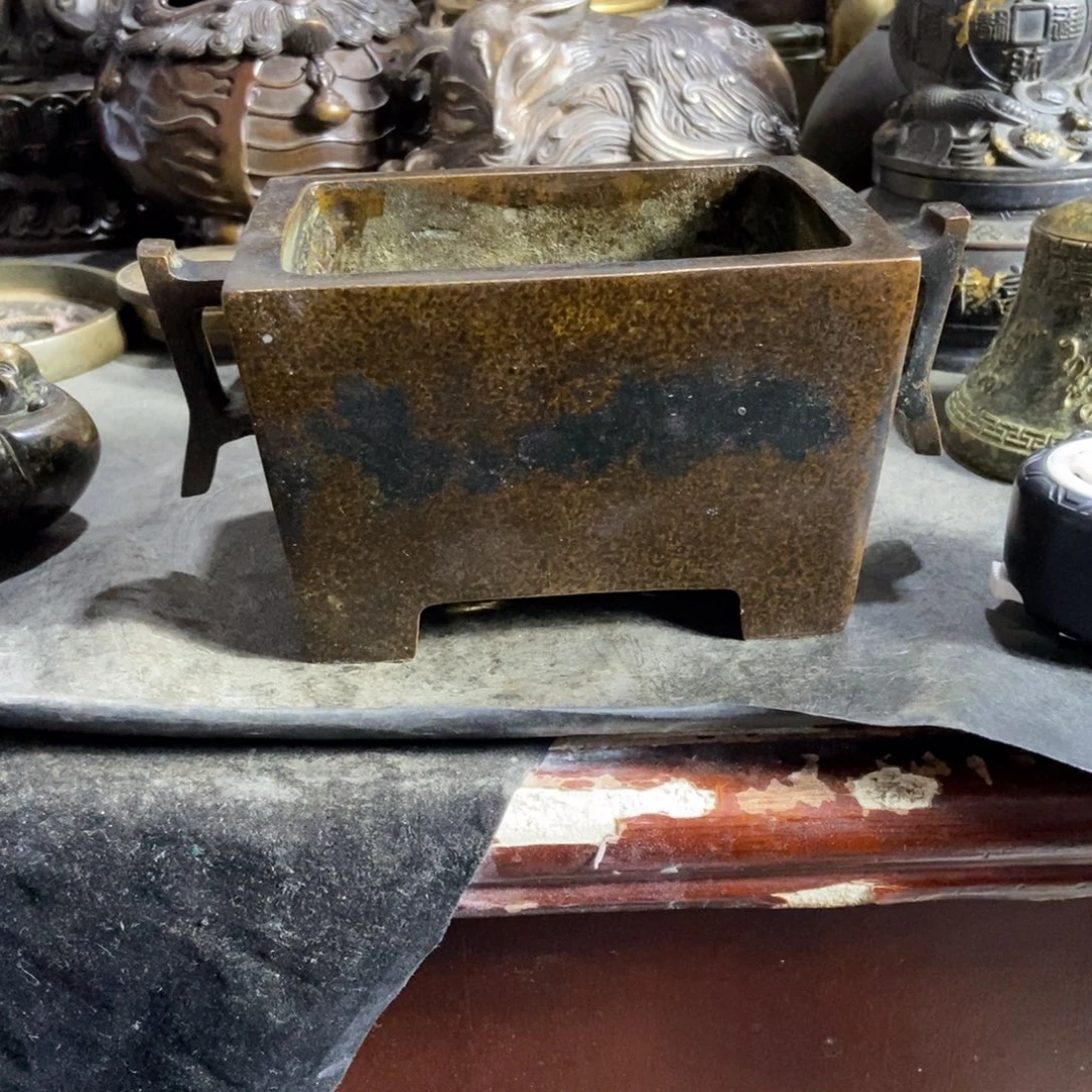 虎***福铜器工艺品摆件香炉摆件