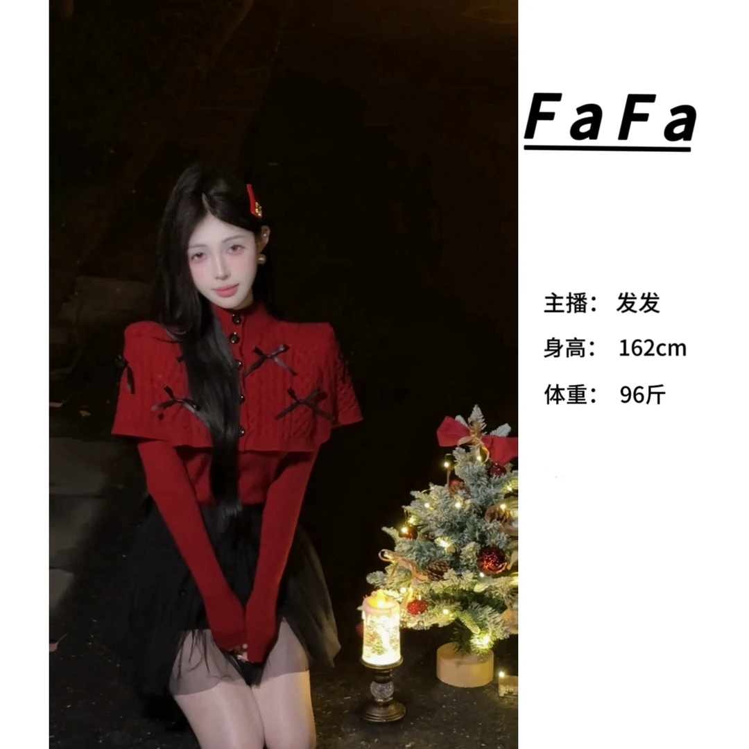 FaFa ●【苏黎少女】毛衣预D4MY4234A气质短款时尚百搭