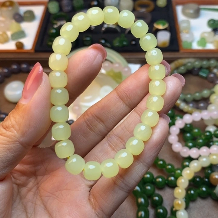 和田玉未镶嵌手链