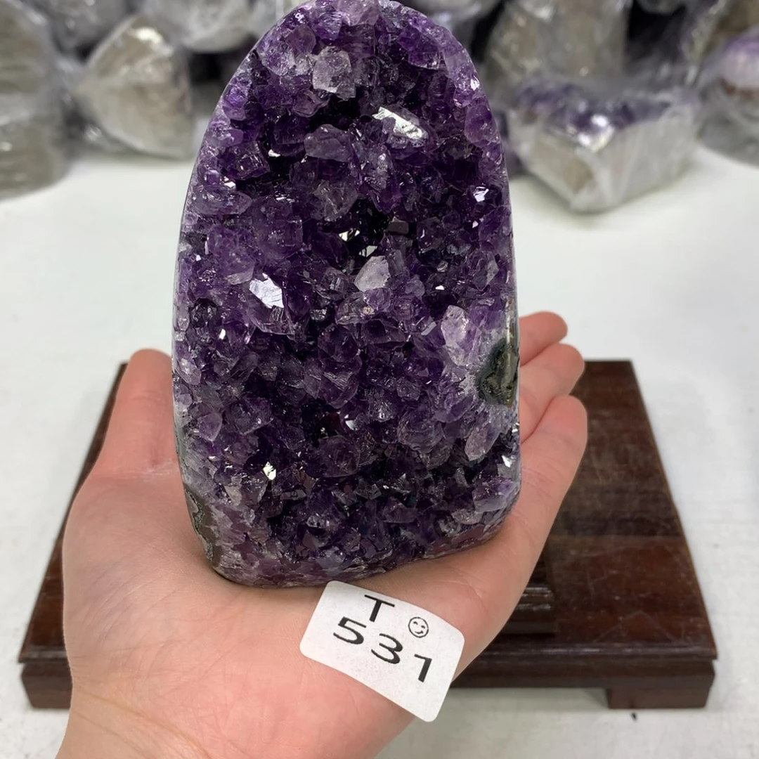 紫晶摆件未镶嵌水晶