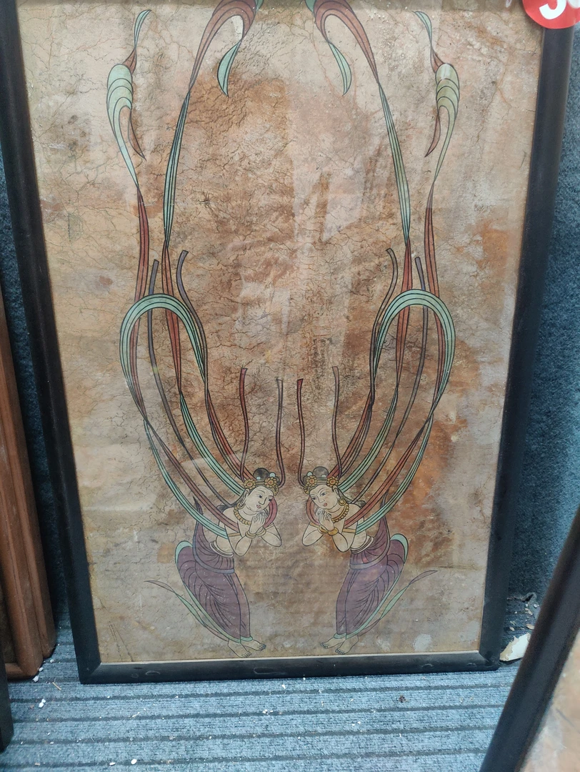 墙皮画尺寸95×65厘米