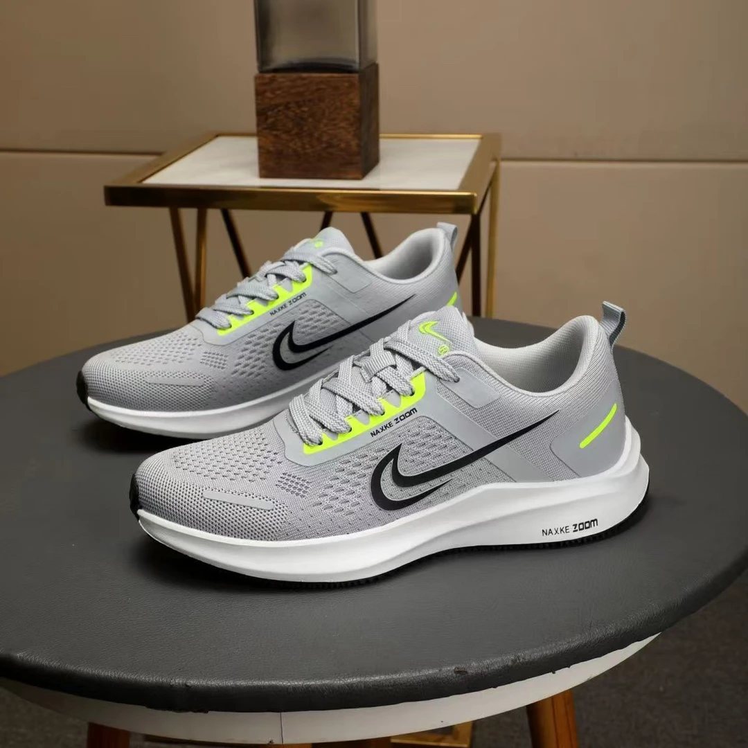 夏款透气男款运动鞋休闲健步鞋跑步软底情侣鞋