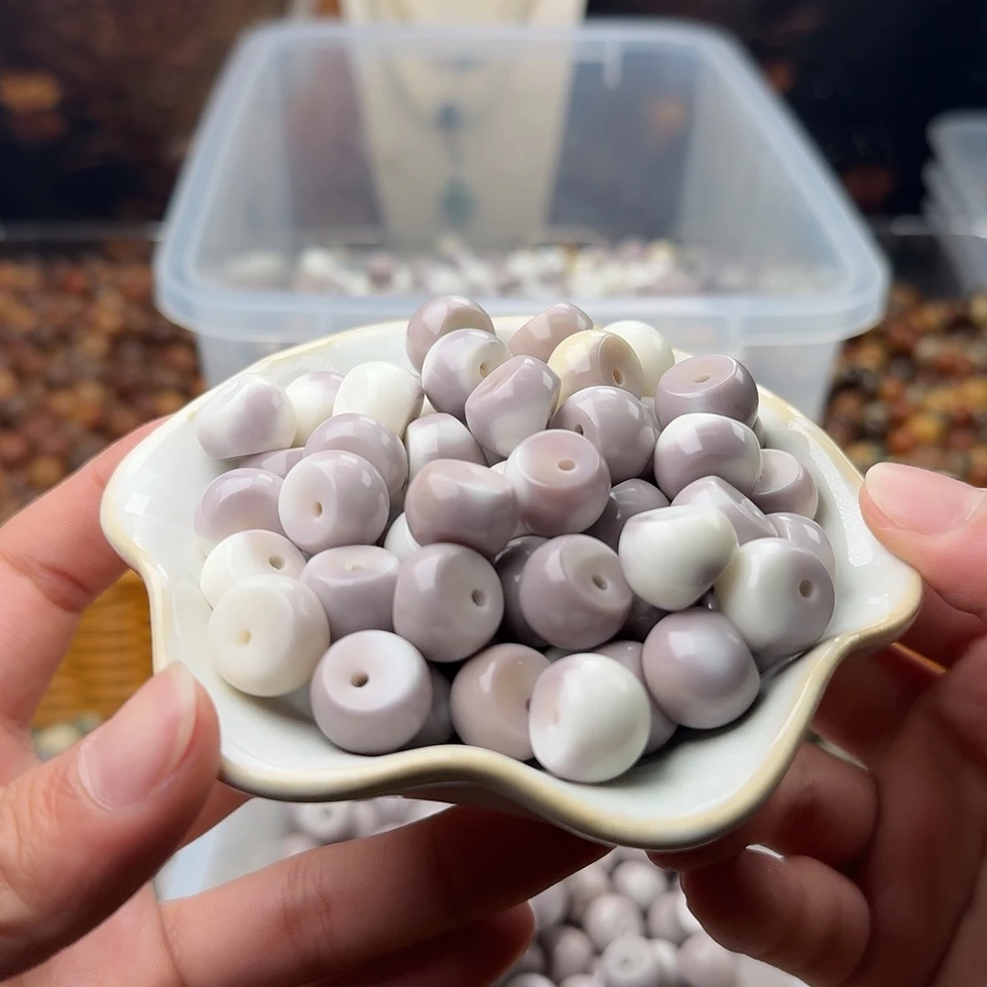 菩提根/象牙果吊坠50 颗人鱼眼泪蒜瓣 14  厚切干磨