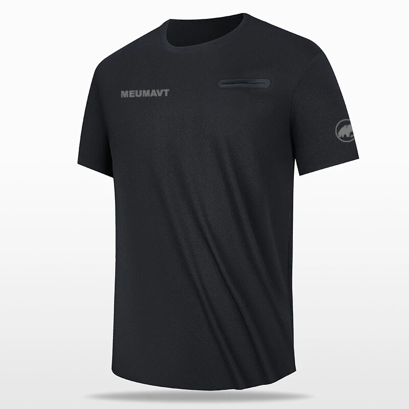 MEUMAVT猛犸男士象夏季新款休闲透气宽松户外运动冰丝短袖T恤