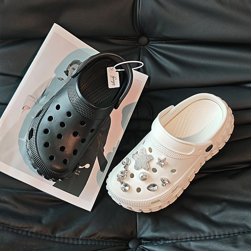 2025新款洞洞鞋时尚厚底凉鞋