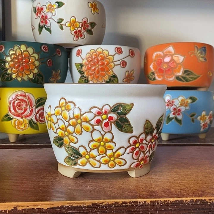 外14内13高10.5左右，纯手工制作，一单包邮