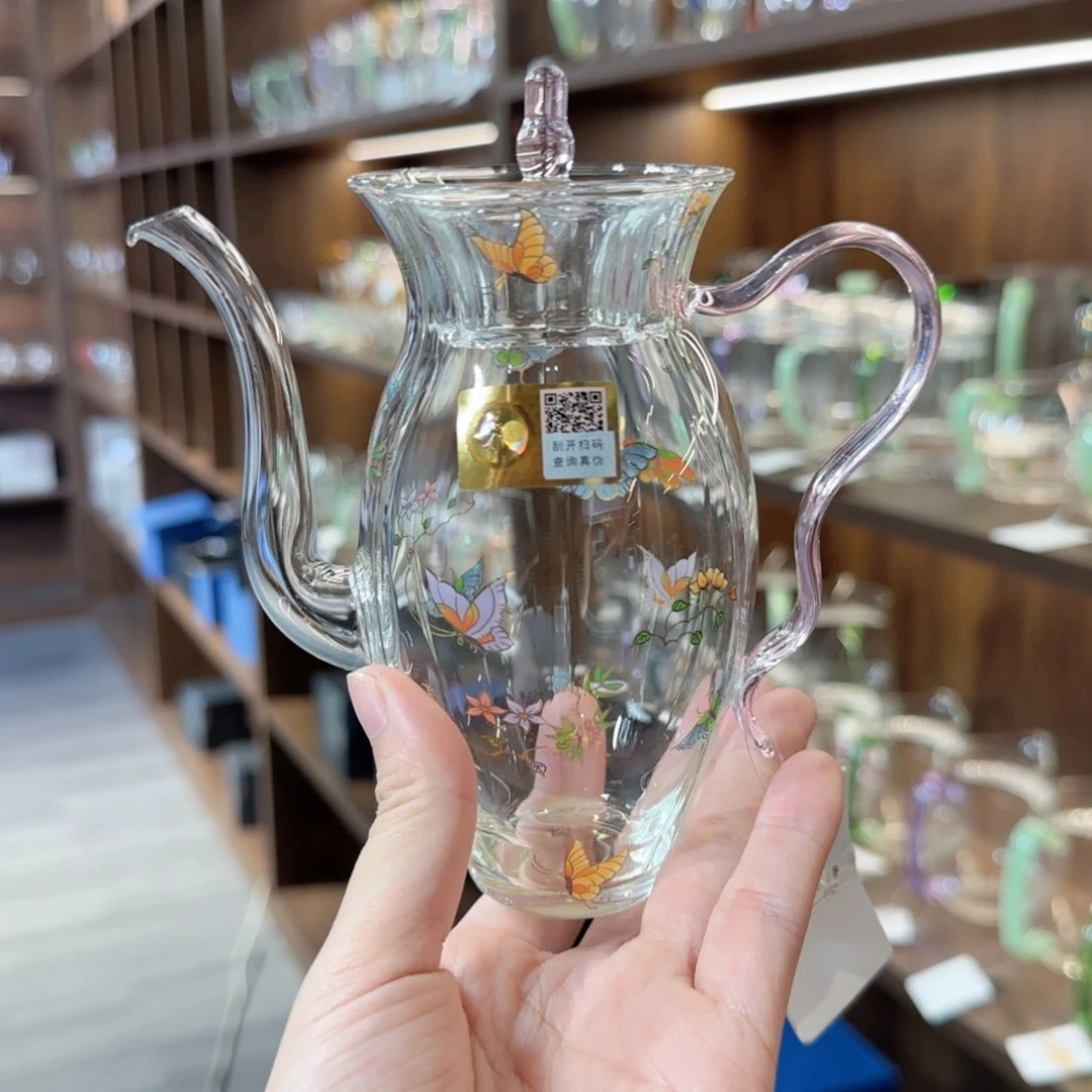 禾器蝶恋花花容壶浅粉色