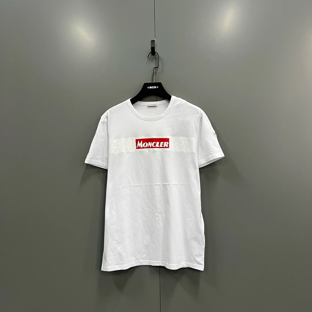 95新 MONCLER (ll) 蒙口 正面徽标logo短袖 XXL码bc014260
