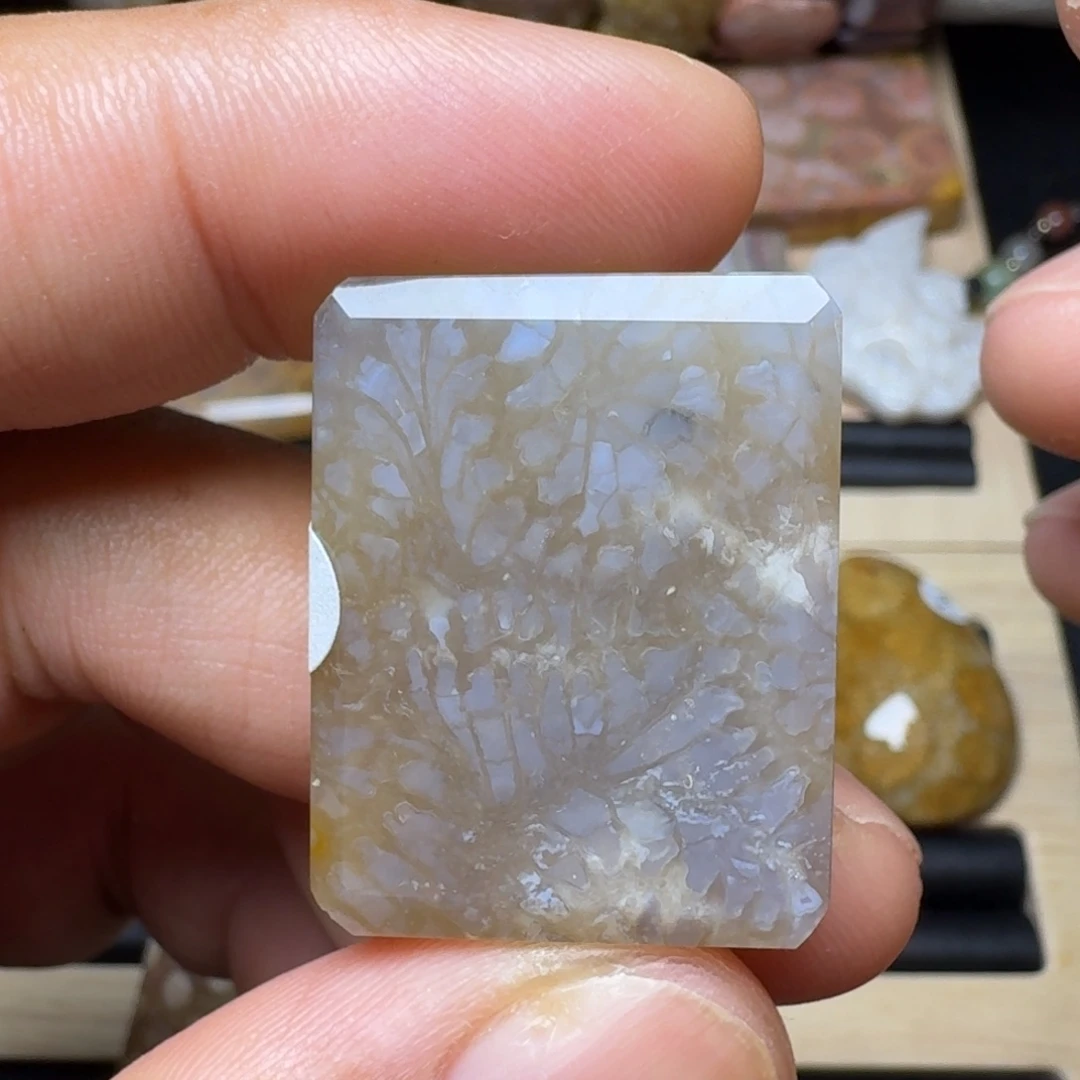 未镶嵌纯天然色有机玉石保真色硅化玉