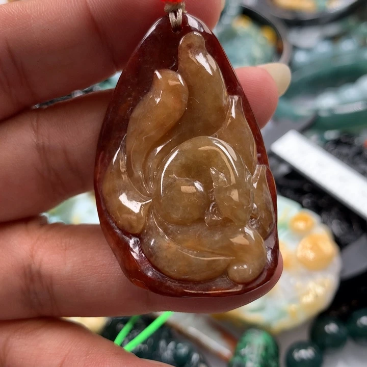 翡翠颈饰未镶嵌保真天然A货翡翠