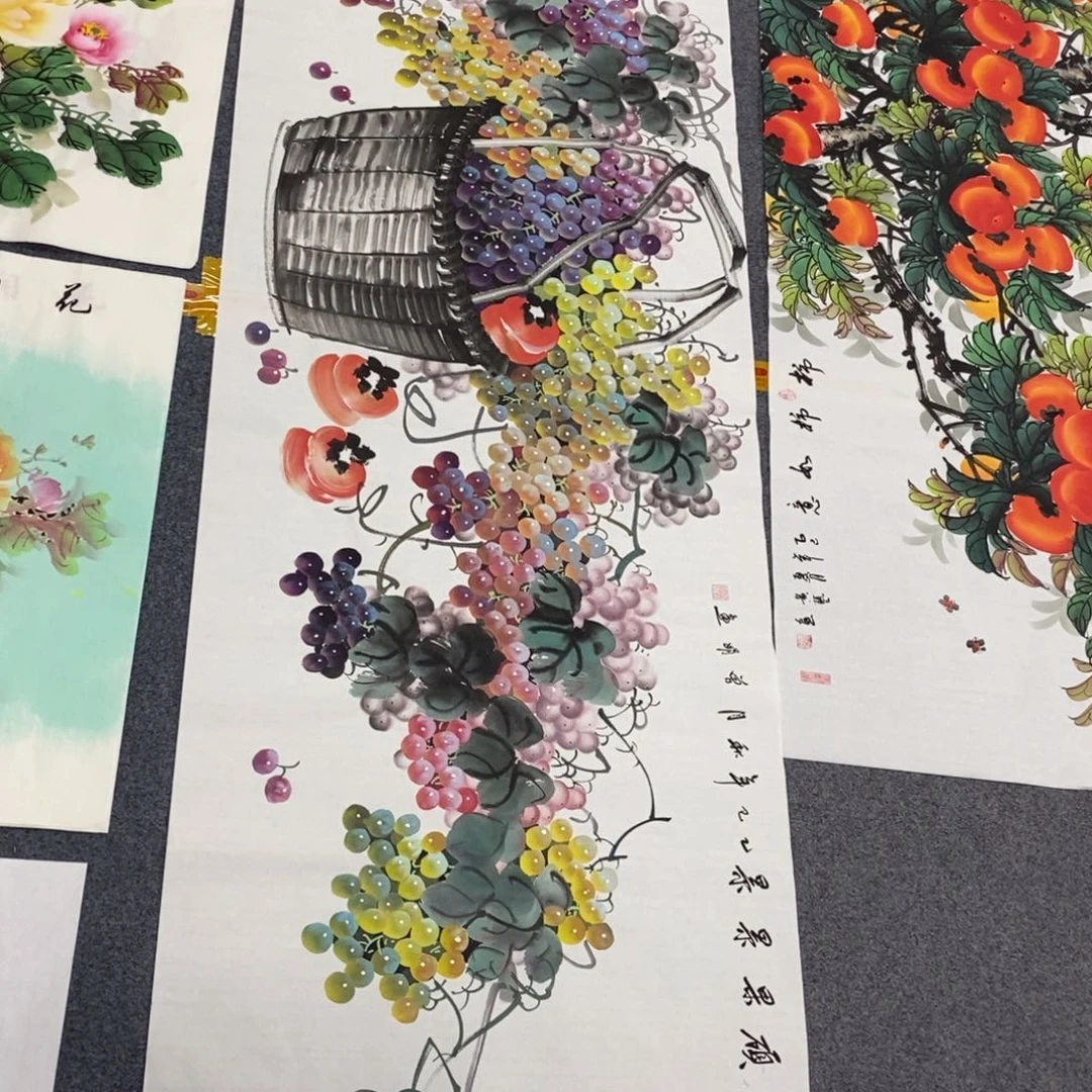 国画侯*生尺寸180✖️70小六尺纯手绘画