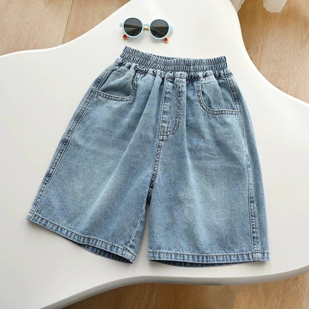 儿童夏季水洗软牛仔短裤 1310