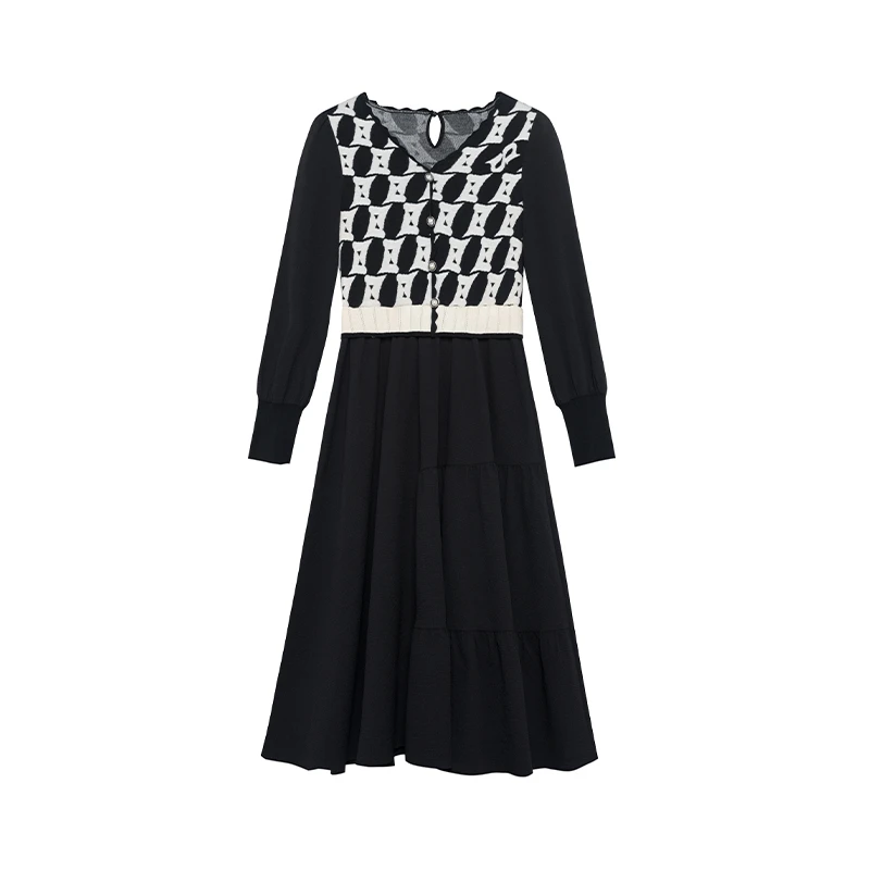 【大叔专属】商场同款时尚优雅连衣裙N191A31508