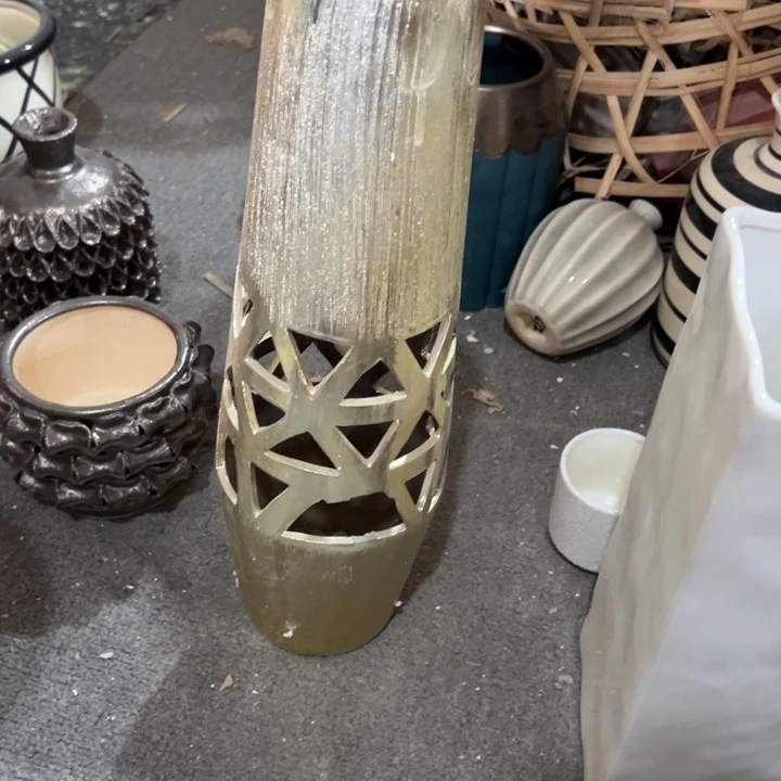 陶瓷花瓶摆件外贸出口微瑕捡漏高45口6公分