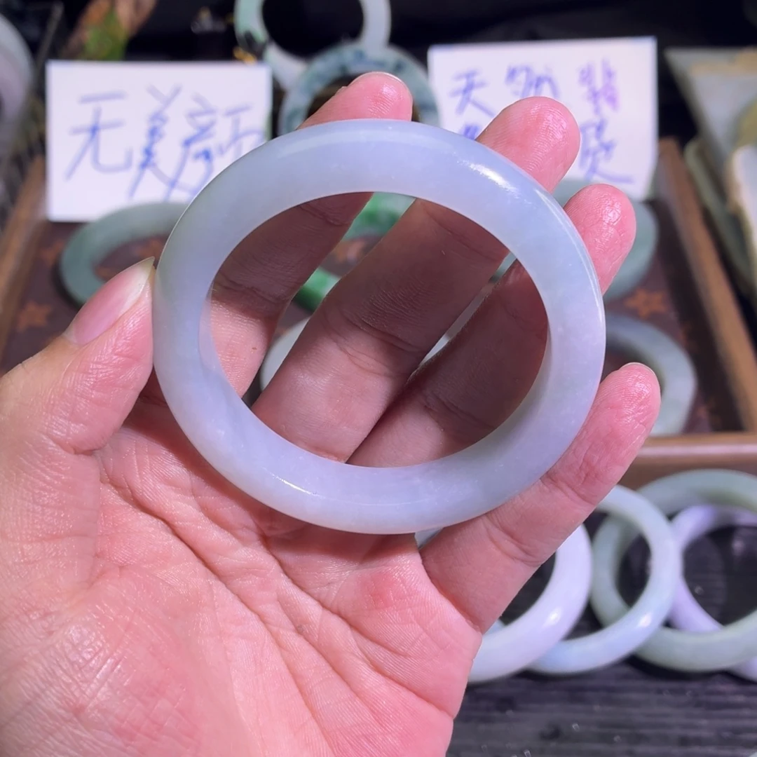 定制翡翠未镶嵌天然纹理随机，追求完美者慎拍