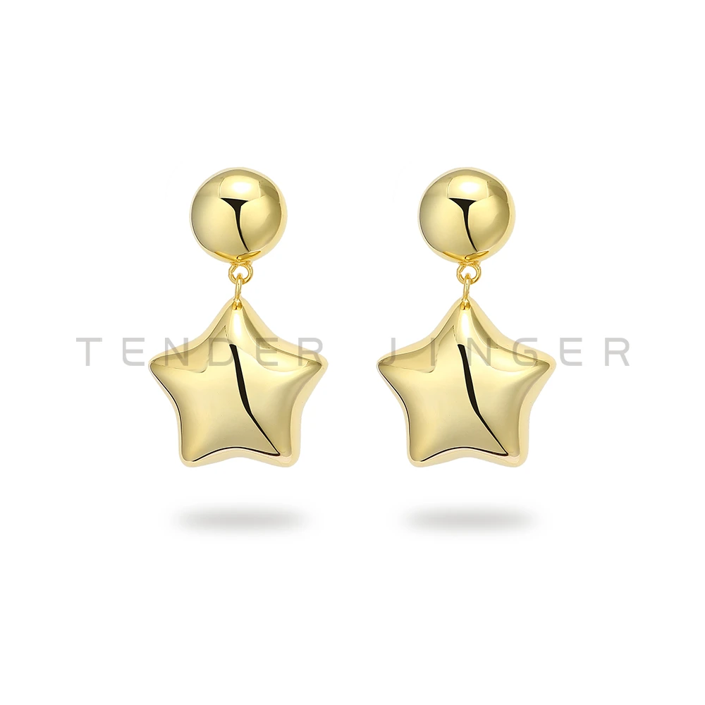 Tender Jinger 925银耳饰 ｜欧美【外.意大利】  空灵水滴星空耳饰