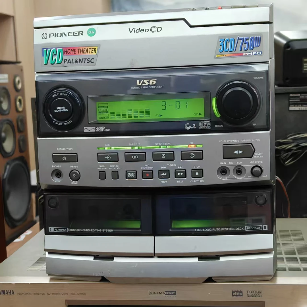 8新 pioneer/先锋 先锋 三碟CD组合音响主机