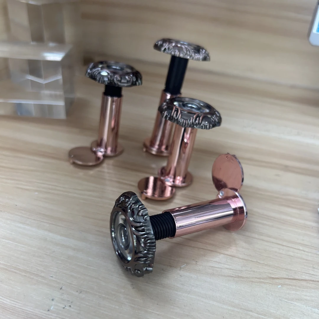 （拍1发10）防盗猫眼直径16花红古铜猫眼塑料猫眼