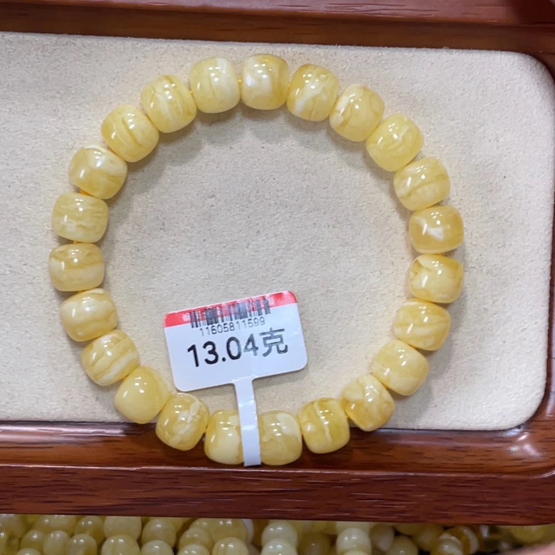 未镶嵌蜜蜡手链蜜蜡