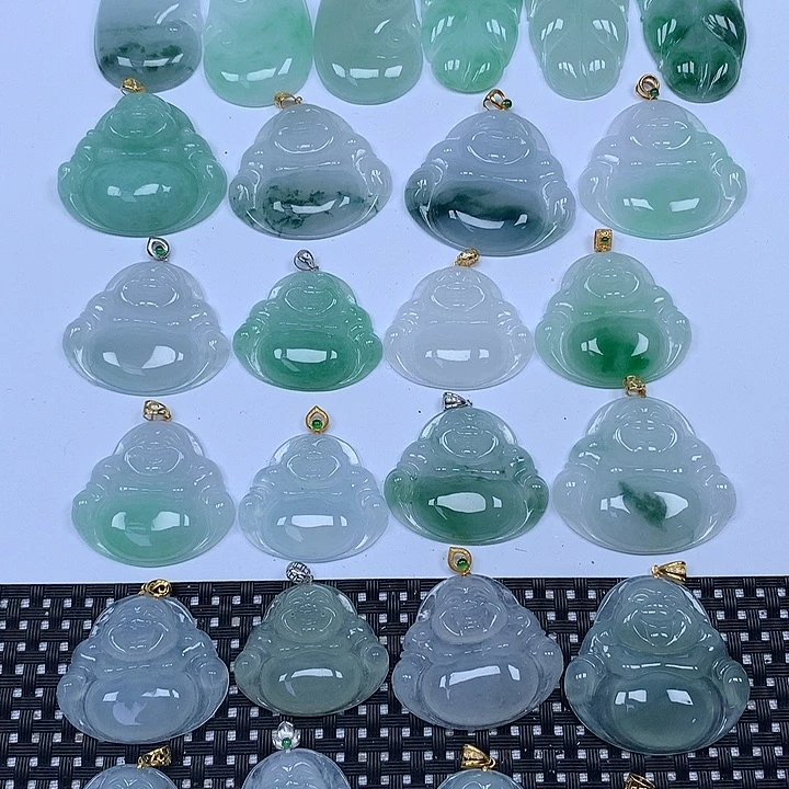 翡翠未镶嵌颈饰天然