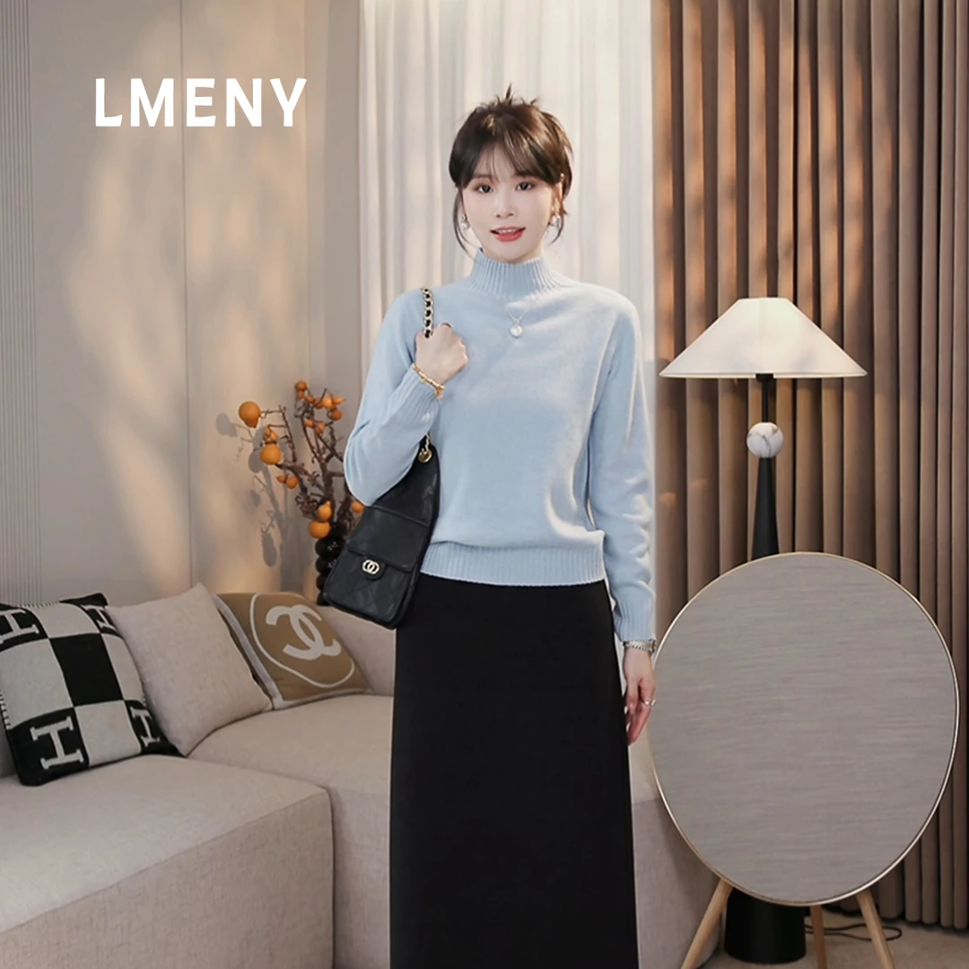 LMENY“小富婆毛衣”一体成衣！无缝一体绵羊毛山羊绒毛衣25DM015