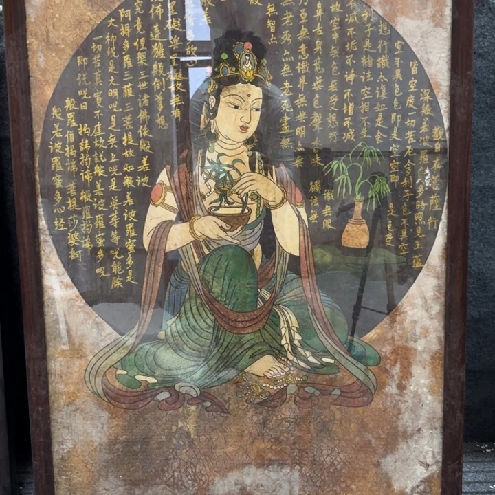 夏***雪陶土墙皮画尺寸115/75厘米