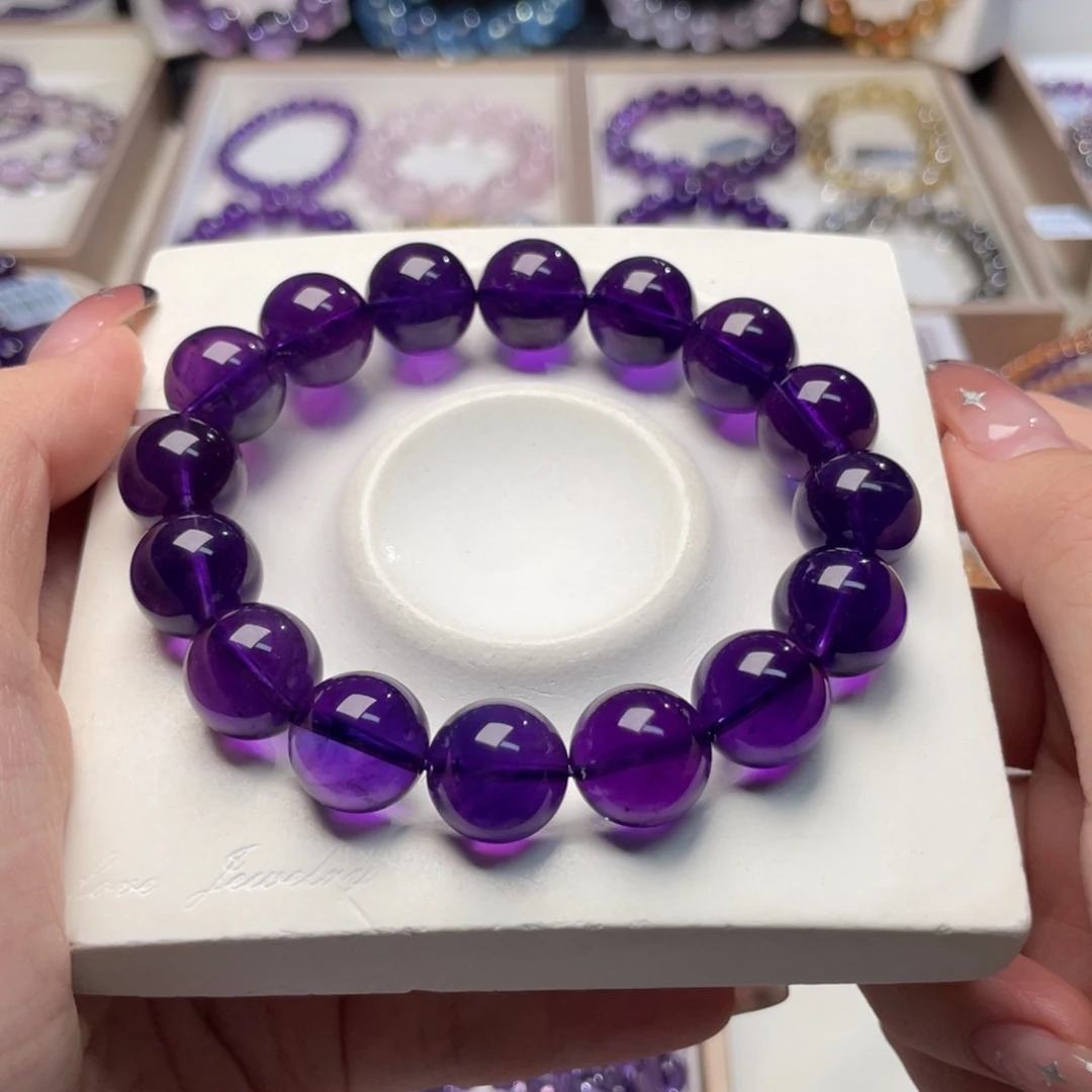 未镶嵌手串水晶乌拉圭高品质13m