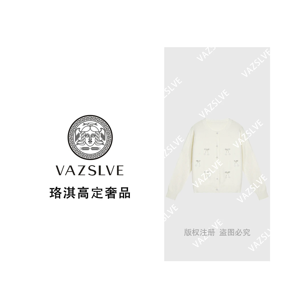 【VAZSLVE/珞淇高定】时尚气质樱桃设计感针织上衣811